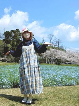 「Samansa Mos2（サマンサ モスモス）のアイテム」を使った、うるふのもも。さん（レディース・151cm）の春コーディネート