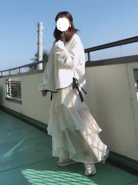 「Lily（リリイ）のアイテム」を使った、うるふのもも。さん（レディース・151cm）の秋コーディネート