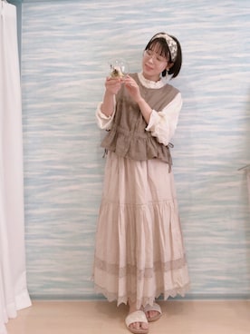 「アイテム（その他）」を使った、うるふのもも。さん（レディース・151cm）の夏コーディネート