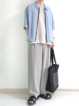 フリフリさん（メンズ・167cm）の夏コーディネート