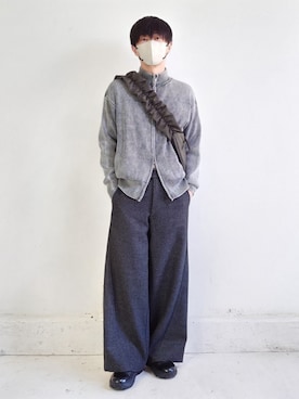 「低身長男子」｜フリフリさん（メンズ・167cm）の秋コーディネート