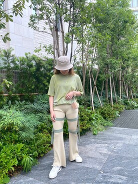 「styles（スタイルス）のアイテム」を使った、堂中映希さん（レディース・163cm）の夏コーディネート