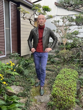 「Paul Smith COLLECTION（ポールスミスコレクション）のアイテム（ジャケット/アウター）」を使った、柴犬ゴローさん（メンズ・178cm）の秋コーディネート