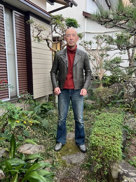 「Paul Smith COLLECTION（ポールスミスコレクション）のアイテム（ジャケット/アウター）」を使った、柴犬ゴローさん（メンズ・178cm）の冬コーディネート