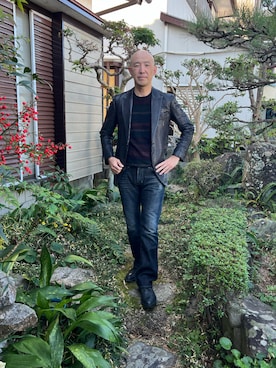 「Paul Smith COLLECTION（ポールスミスコレクション）のアイテム（ジャケット/アウター）」を使った、柴犬ゴローさん（メンズ・178cm）の冬コーディネート