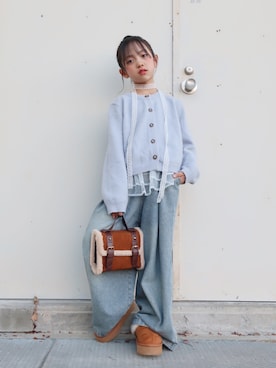 「アイテム（シューズ）」を使った、hisuiさん（キッズ・130cm）の秋コーディネート