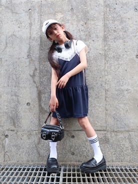 「CIAOPANIC TYPY（チャオパニックティピー）のアイテム（トップス）」を使った、hisuiさん（キッズ・130cm）の夏コーディネート
