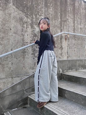 「アイテム（パンツ）」を使った、hisuiさん（キッズ・130cm）の秋コーディネート