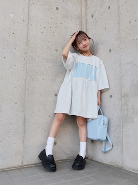 「CIAOPANIC TYPY（チャオパニックティピー）のアイテム（ワンピース/ドレス）」を使った、hisuiさん（キッズ・130cm）の春コーディネート