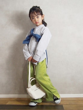 「アイテム（バッグ）」を使った、hisuiさん（キッズ・100cm）の春コーディネート