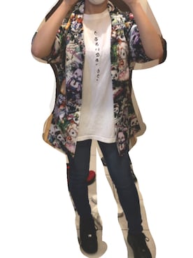 「ankoROCK（アンコロック）のアイテム（トップス）」を使った、🍶🌸さん（レディース・156cm）の夏コーディネート