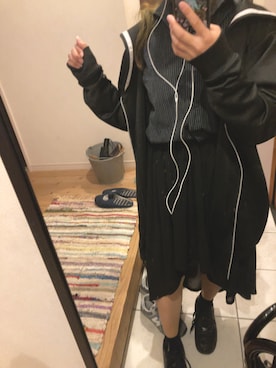 「学校」｜「アイテム（ジャケット/アウター）」を使った、🍶🌸さん（レディース・156cm）の秋コーディネート