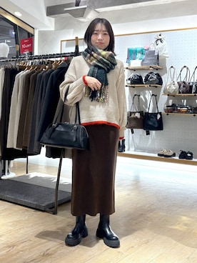 やまゆかさん（レディース・162cm）の冬コーディネート