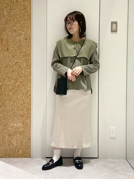 「レプシィム(LEPSIM)」｜「アイテム（ローファー）」を使った、やまゆかさん（レディース・161cm）の冬コーディネート