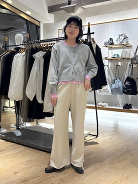 「LEPSIM（レプシィム）のストラップバレエスニーパー　636592（パンプス、その他）」を使った、やまゆかさん（レディース・161cm）の冬コーディネート