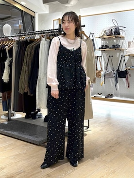 「LEPSIM（レプシィム）のツイスト3連ネックレス　638720（ネックレス、シルバー系）」を使った、やまゆかさん（レディース・161cm）の春コーディネート