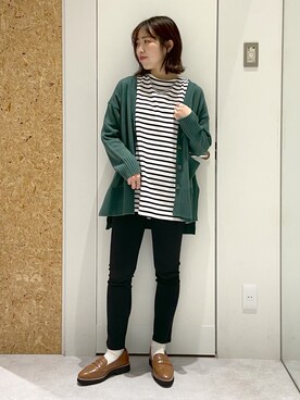 「レプシィム(LEPSIM)」｜「アイテム（ローファー）」を使った、やまゆかさん（レディース・161cm）の冬コーディネート