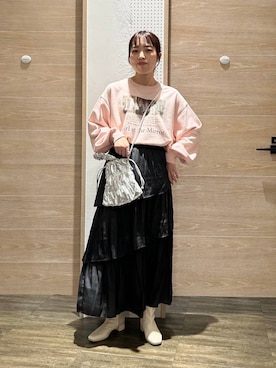 「アイテム（スウェット）」を使った、やまゆかさん（レディース・162cm・20代）の秋コーディネート