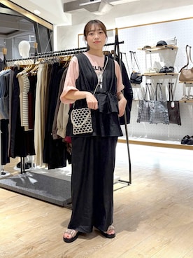 「アイテム（つなぎ/オールインワン）」を使った、やまゆかさん（レディース・162cm・20代）の夏コーディネート