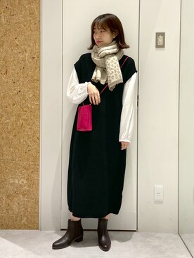 やまゆかさん（レディース・161cm）の冬コーディネート