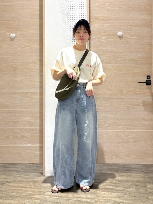 セール】カーブバギーデニムパンツ 286819（デニムパンツ