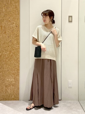 「ナローサンダル」｜やまゆかさん（レディース・161cm）の夏コーディネート