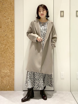 「レプシィム(LEPSIM)」｜「アイテム（チェスターコート）」を使った、やまゆかさん（レディース・161cm）の秋コーディネート