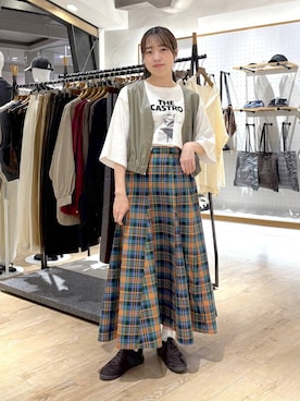 「アイテム（その他アウター）」を使った、やまゆかさん（レディース・162cm・20代）の夏コーディネート