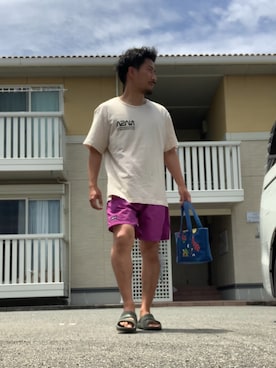 「FOREST WARDROBE（フォレストワードローブ）のアイテム」を使った、YoNさん（メンズ・168cm）の夏コーディネート