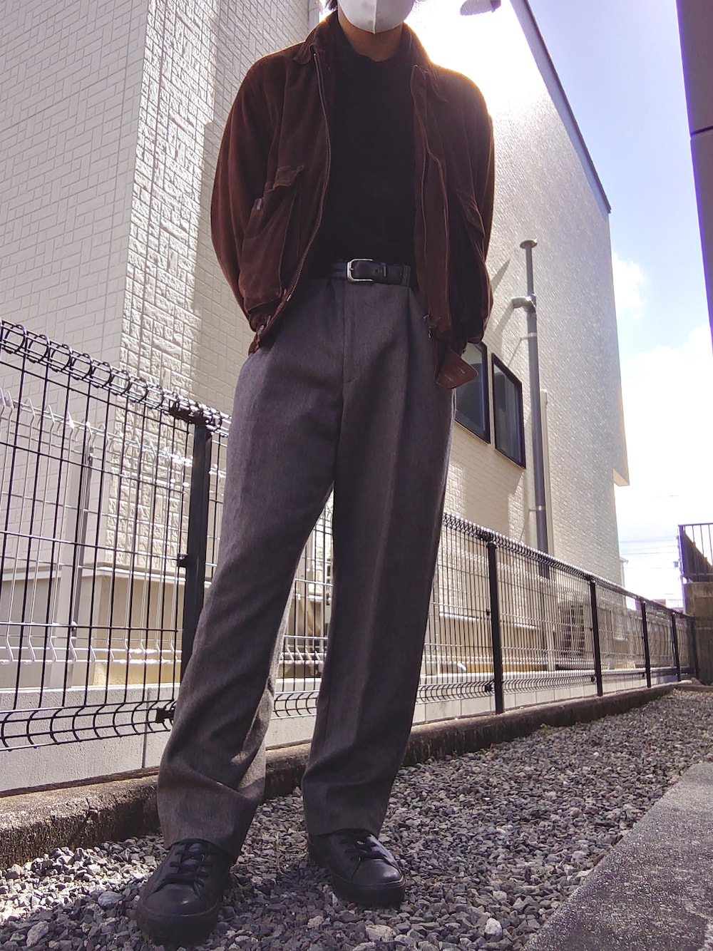 「休日スタイル、大人コーデ、休日コーデ、古着、古着好きな人と繋がりたい、古着コーデ、ブラウンコーデ、christian dior」｜「Christian Diorのアイテム（ジャケット/アウター、ブラウン系）」を使った、fumiさん（メンズ・171cm）の冬コーディネートの1枚目の写真