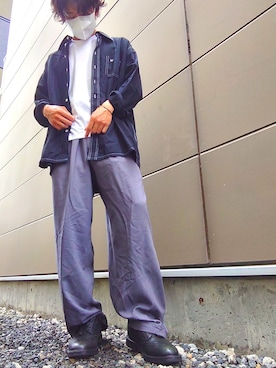 「SPECTUSSHOECO.（スペクタスシューコー）のアイテム」を使った、fumiさん（メンズ・171cm）の夏コーディネート