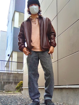 「ほめられ本命コーデ」｜「アイテム（その他アウター）」を使った、fumiさん（メンズ・171cm）の冬コーディネート