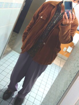「WHIZLIMITED（ウィズリミテッド）のアイテム（ブルゾン）」を使った、fumiさん（メンズ・171cm）の冬コーディネート