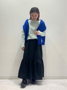 「SOMETHING（サムシング）のアイテム（トップス）」を使った、matsunaga tomoeさん（レディース・157cm）の冬コーディネート