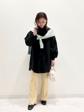 「SOMETHING（サムシング）のアイテム」を使った、matsunaga tomoeさん（レディース・157cm）の冬コーディネート