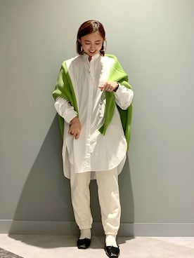 「BACK NUMBER（バックナンバー）のアイテム（スウェットパンツ）」を使った、matsunaga tomoeさん（レディース・157cm）の冬コーディネート