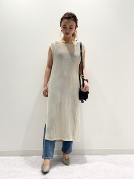 「リーバイス」｜matsunaga tomoeさん（レディース・157cm）の夏コーディネート