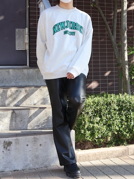 「Adoon plain（アドーンプレーン）のアイテム（パンツ）」を使った、MASAさん（メンズ・171cm・20代）の春コーディネート