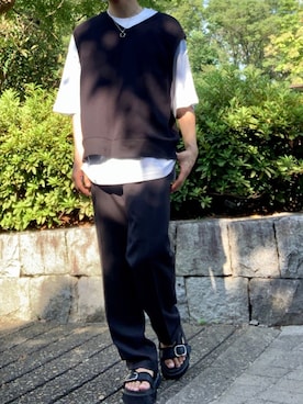 「ALAND（エーランド）のアイテム（アクセサリー）」を使った、MASAさん（メンズ・171cm）の夏コーディネート