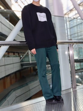 「JUNRED（ジュンレッド）のアイテム（スウェット）」を使った、MASAさん（メンズ・171cm）の冬コーディネート