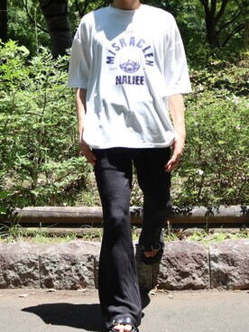 「Adoon plain（アドーンプレーン）のアイテム（パンツ）」を使った、MASAさん（メンズ・171cm・20代）の夏コーディネート