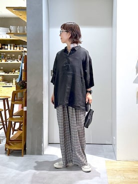 「アイテム（ショルダーバッグ）」を使った、さちち さん（レディース・156cm・50代）の夏コーディネート
