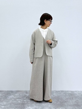 「アイテム（スーツセット）」を使った、さちち さん（レディース・156cm）の秋コーディネート