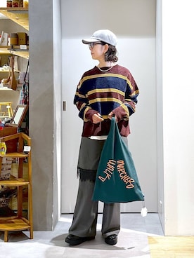 「アイテム（キャップ）」を使った、さちち さん（レディース・156cm）の冬コーディネート