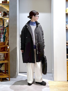 「アイテム（ダウンジャケット/コート）」を使った、さちち さん（レディース・156cm・50代）の冬コーディネート