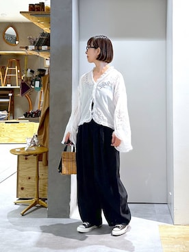 「studio CLIP（スタディオクリップ）のアイテム」を使った、さちち さん（レディース・156cm）の夏コーディネート
