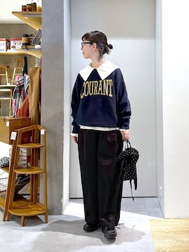 「studio CLIP（スタディオクリップ）のアイテム（バッグ）」を使った、さちち さん（レディース・156cm）の冬コーディネート