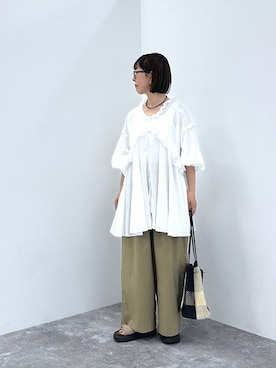 「アイテム（タンクトップ）」を使った、さちち さん（レディース・156cm・50代）の夏コーディネート