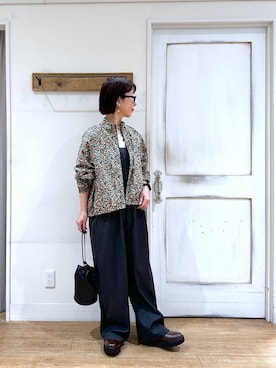 「50代前半です」｜「アイテム（サロペット/オーバーオール）」を使った、さちち さん（レディース・156cm）の秋コーディネート