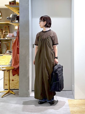 「studio CLIP（スタディオクリップ）のアイテム（ワンピース/ドレス）」を使った、さちち さん（レディース・156cm）の春コーディネート